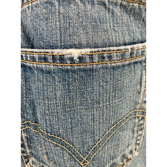 Levis 550 Jeans Mens 34x34 Relaxed Fit 100% Cotton Denim Distressed - Picture 14 of 16